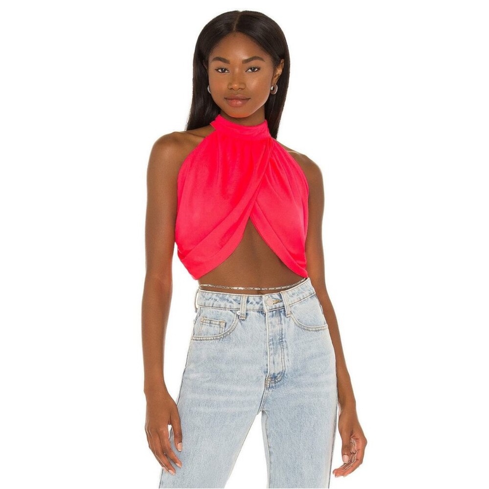 Superdown Armani Wrap Top